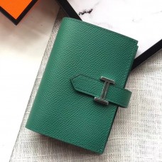 Hermes Bearn Mini Wallet In Vert Vertigo Epsom Leather Hermes Bearn Mini Wallet In Vert Vertigo Epsom Leather