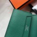 Hermes Bearn Mini Wallet In Vert Vertigo Epsom Leather
