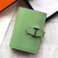 Hermes Bearn Mini Wallet In Vert Criquet Epsom Leather Hermes Bearn Mini Wallet In Vert Criquet Epsom Leather