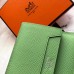 Hermes Bearn Mini Wallet In Vert Criquet Epsom Leather