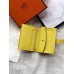 Hermes Bearn Mini Wallet In Yellow Epsom Leather