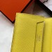 Hermes Bearn Mini Wallet In Yellow Epsom Leather