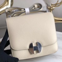 Hermes 2002 20cm Bag In Craie Evercolor Calfskin Hermes 2002 20cm Bag In Craie Evercolor Calfskin