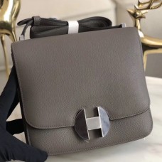 Hermes 2002 20cm Bag In Etain Evercolor Calfskin Hermes 2002 20cm Bag In Etain Evercolor Calfskin