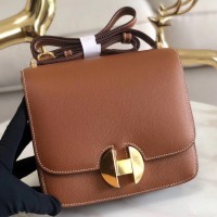 Hermes 2002 20cm Bag In Gold Evercolor Calfskin Hermes 2002 20cm Bag In Gold Evercolor Calfskin