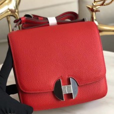 Hermes 2002 20cm Bag In Red Evercolor Calfskin Hermes 2002 20cm Bag In Red Evercolor Calfskin