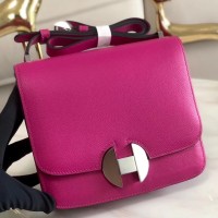 Hermes 2002 20cm Bag In Rose Purple Evercolor Calfskin Hermes 2002 20cm Bag In Rose Purple Evercolor Calfskin