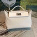 Hermes 24/24 29 Bag In White Clemence Calfskin Hermes 24/24 29 Bag In White Clemence Calfskin