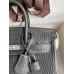 Hermes Birkin 25 Bag In Dark Grey Matte Alligator Crocodile Skin Hermes Birkin 25 Bag In Dark Grey Matte Alligator Crocodile Skin