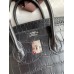 Hermes Birkin 25 Bag In Black Matte Alligator Crocodile Skin Hermes Birkin 25 Bag In Black Matte Alligator Crocodile Skin