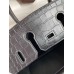 Hermes Birkin 25 Bag In Black Matte Alligator Crocodile Skin Hermes Birkin 25 Bag In Black Matte Alligator Crocodile Skin