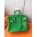 Hermes Birkin 25 Handmade Bag In Bambou Clemence Leather Hermes Birkin 25 Handmade Bag In Bambou Clemence Leather
