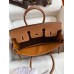 Hermes Birkin 25 Handmade Bag In Brown Clemence Leather Hermes Birkin 25 Handmade Bag In Brown Clemence Leather