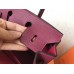 Hermes Birkin 25 Handmade Bag In Ruby Clemence Leather Hermes Birkin 25 Handmade Bag In Ruby Clemence Leather