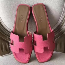 Hermes Oran Sandals In Rose Confetti Epsom Leather Hermes Oran Sandals In Rose Confetti Epsom Leather