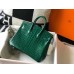 Hermes Birkin 25cm Bag In Green Embossed Crocodile Leather Hermes Birkin 25cm Bag In Green Embossed Crocodile Leather