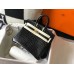 Hermes Birkin 25cm Bag In Black Embossed Crocodile Leather Hermes Birkin 25cm Bag In Black Embossed Crocodile Leather