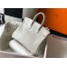 Hermes Birkin 25cm Bag In White Embossed Crocodile Leather Hermes Birkin 25cm Bag In White Embossed Crocodile Leather