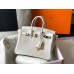 Hermes Birkin 25cm Bag In White Embossed Crocodile Leather Hermes Birkin 25cm Bag In White Embossed Crocodile Leather