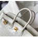 Hermes Birkin 25cm Bag In White Embossed Crocodile Leather Hermes Birkin 25cm Bag In White Embossed Crocodile Leather