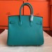 Hermes Birkin 25 Handmade Bag In Malachite Epsom Calfskin Hermes Birkin 25 Handmade Bag In Malachite Epsom Calfskin