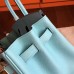 Hermes Birkin 25 Handmade Bag In Blue Atoll Epsom Calfskin Hermes Birkin 25 Handmade Bag In Blue Atoll Epsom Calfskin