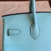 Hermes Birkin 25 Handmade Bag In Blue Atoll Epsom Calfskin Hermes Birkin 25 Handmade Bag In Blue Atoll Epsom Calfskin