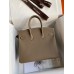 Hermes Birkin 25 Handmade Bag In Taupe Epsom Calfskin Hermes Birkin 25 Handmade Bag In Taupe Epsom Calfskin