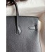 Hermes Birkin 25 Handmade Bag In Black Epsom Calfskin Hermes Birkin 25 Handmade Bag In Black Epsom Calfskin
