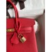 Hermes Birkin 25 Handmade Bag In Red Epsom Calfskin Hermes Birkin 25 Handmade Bag In Red Epsom Calfskin