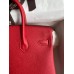 Hermes Birkin 25 Handmade Bag In Red Epsom Calfskin Hermes Birkin 25 Handmade Bag In Red Epsom Calfskin