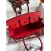 Hermes Birkin 25 Handmade Bag In Red Epsom Calfskin Hermes Birkin 25 Handmade Bag In Red Epsom Calfskin