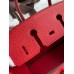 Hermes Birkin 25 Handmade Bag In Red Epsom Calfskin Hermes Birkin 25 Handmade Bag In Red Epsom Calfskin