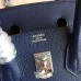 Hermes Birkin 25 Handmade Bag In Sapphire Epsom Calfskin Hermes Birkin 25 Handmade Bag In Sapphire Epsom Calfskin