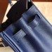 Hermes Birkin 25 Handmade Bag In Sapphire Epsom Calfskin Hermes Birkin 25 Handmade Bag In Sapphire Epsom Calfskin