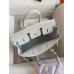 Hermes Birkin 25 Handmade Bag In White Epsom Calfskin Hermes Birkin 25 Handmade Bag In White Epsom Calfskin