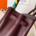 Hermes Birkin 25 Handmade Bag In Burgundy Swift Leather Hermes Birkin 25 Handmade Bag In Burgundy Swift Leather