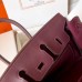 Hermes Birkin 25 Handmade Bag In Burgundy Swift Leather Hermes Birkin 25 Handmade Bag In Burgundy Swift Leather