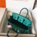 Hermes Birkin 25 Handmade Bag In Malachite Swift Leather Hermes Birkin 25 Handmade Bag In Malachite Swift Leather