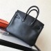 Hermes Birkin 25 Handmade Bag In Black Swift Leather Hermes Birkin 25 Handmade Bag In Black Swift Leather