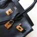 Hermes Birkin 25 Handmade Bag In Black Swift Leather Hermes Birkin 25 Handmade Bag In Black Swift Leather