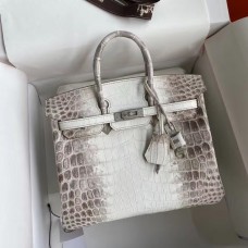 Hermes Diamond Birkin 25cm In Himalaya Niloticus Crocodile Skin Hermes Diamond Birkin 25cm In Himalaya Niloticus Crocodile Skin