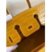 Hermes Yellow Touch Birkin 30cm Bag Shiny Niloticus Crocodile Skin