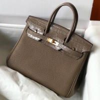 Hermes Touch Birkin 25cm Limited Edition Taupe Bag Hermes Touch Birkin 25cm Limited Edition Taupe Bag