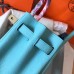Hermes Birkin 30 Handmade Bag In Blue Atoll Clemence Leather Hermes Birkin 30 Handmade Bag In Blue Atoll Clemence Leather