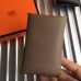 Hermes Calvi Card Holder In Taupe Epsom Leather