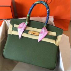 Hermes Birkin 30 Handmade Bag In Canopee Clemence Leather Hermes Birkin 30 Handmade Bag In Canopee Clemence Leather