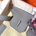 Hermes Birkin 30 Handmade Bag In Pearl Grey Clemence Leather Hermes Birkin 30 Handmade Bag In Pearl Grey Clemence Leather