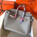 Hermes Birkin 30 Handmade Bag In Pearl Grey Clemence Leather Hermes Birkin 30 Handmade Bag In Pearl Grey Clemence Leather