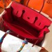 Hermes Birkin 30 Handmade Bag In Red Clemence Leather